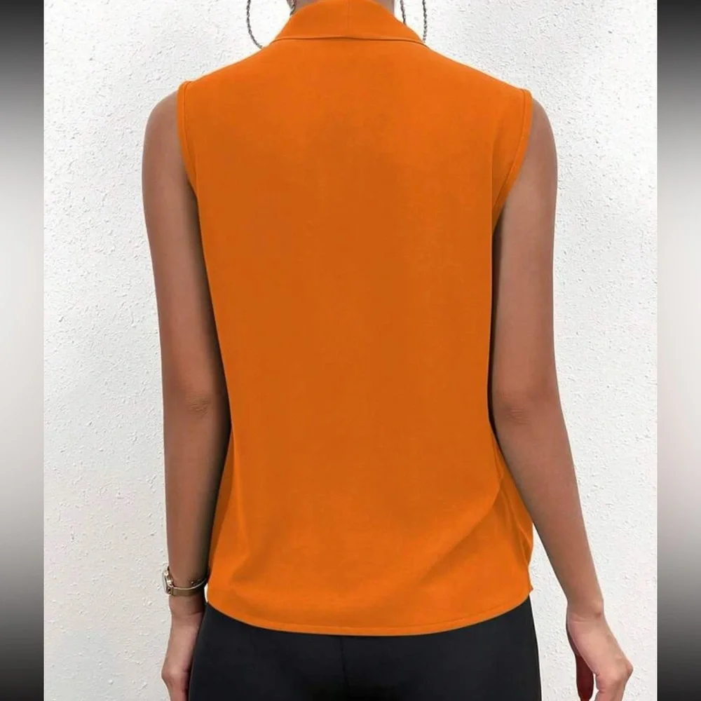 Luxe wrap hem surplice blouse - Picture 5 of 16